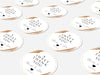 Personalised Round Wedding Sticker Labels, Party bag, logo stickers