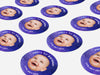 Personalised Round Birthday Photo Sticker Labels, party label, surprise party, custom birthday sticker