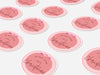 Personalised Round Christmas Sticker Labels, party label, surprise party, holiday sticker