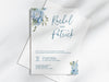 Personalised Floral Wedding Invitations with Envelopes