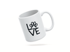 Personalised pet dog love mug
