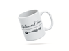Personalised couple image song album mug
