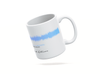 Personalised couple song soundwave mug