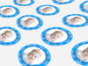 Personalised Round Baptism Photo Sticker Labels, Christening sticker, custom sticker