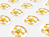 Personalised Round Teacher Sticker Labels, student sticker, school sticker