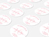 Personalised Round Birthday Sticker Labels, party label, surprise party, birthday label