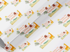 Personalised Kids Safari themed Gift Wrap/Wrapping Paper