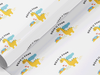 Personalised Kids Dinosaur themed Gift Wrap/Wrapping Paper