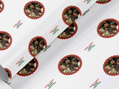 Personalised Christmas photo Gift Wrap/Wrapping Paper