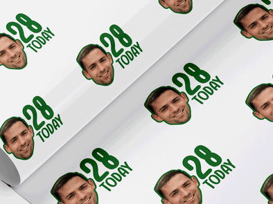 Personalised Birthday Face photo Gift Wrap/Wrapping Paper