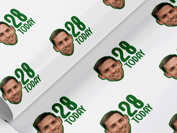 Personalised Birthday Face photo Gift Wrap/Wrapping Paper