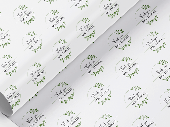 Personalised Thank you Gift Wrap/Wrapping Paper