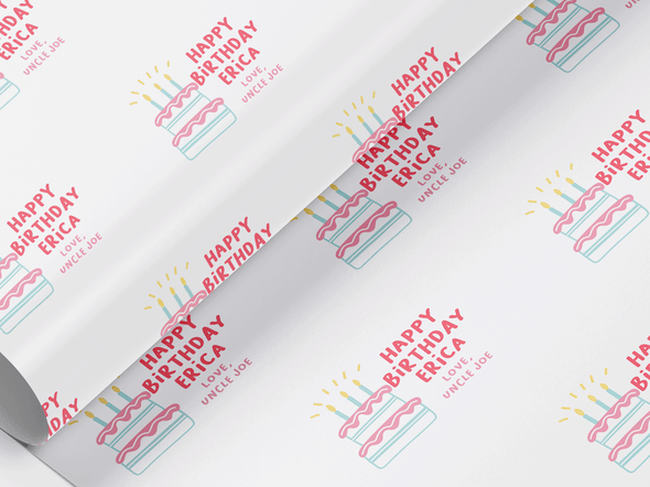 Personalised Birthday Gift Wrap/Wrapping Paper