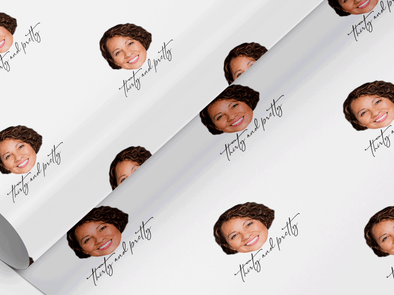 Personalised Birthday Face photo Gift Wrap/Wrapping Paper