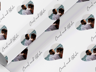 Personalised Wedding Couple photo Gift Wrap/Wrapping Paper