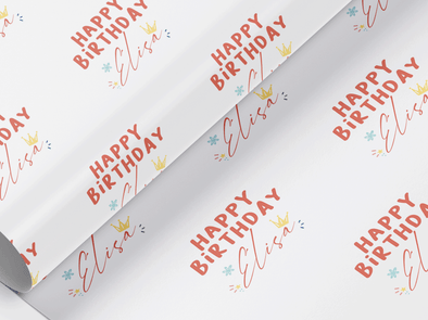 Personalised Birthday Gift Wrap/Wrapping Paper