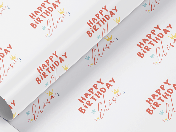 Personalised Birthday Gift Wrap/Wrapping Paper