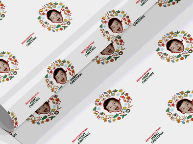 Personalised Christmas photo Gift Wrap/Wrapping Paper