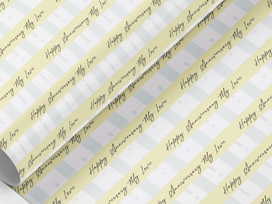 Personalised Anniversary Gift Wrap/Wrapping Paper