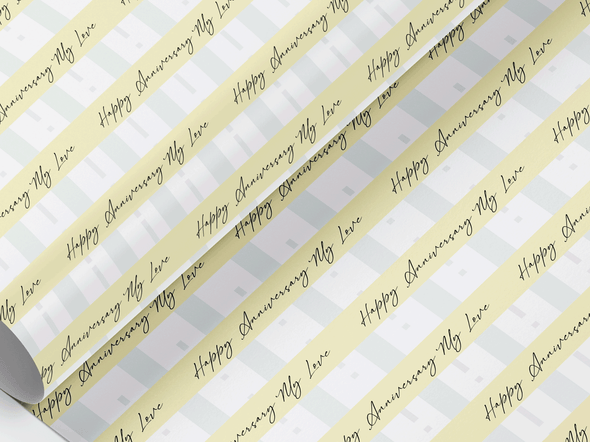 Personalised Anniversary Gift Wrap/Wrapping Paper