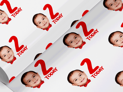 Personalised Birthday Face photo Gift Wrap/Wrapping Paper