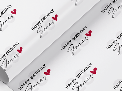 Personalised Birthday Gift Wrap/Wrapping Paper