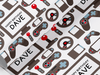 Personalised Kids Birthday game themed Gift Wrap/Wrapping Paper