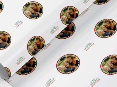 Personalised Christmas photo Gift Wrap/Wrapping Paper