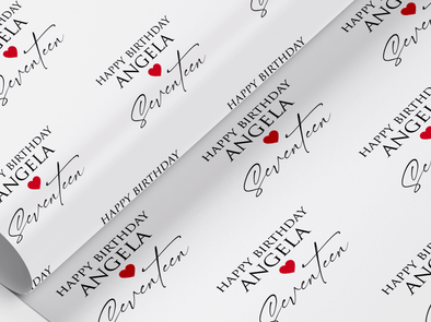 Personalised Birthday Gift Wrap/Wrapping Paper