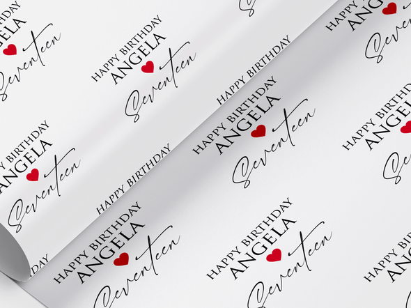 Personalised Birthday Gift Wrap/Wrapping Paper