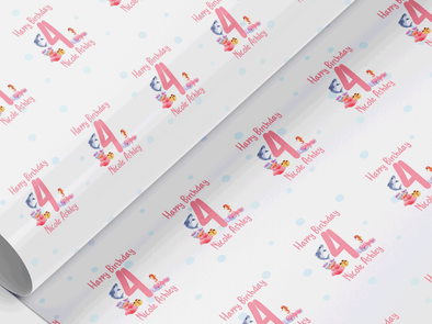 Personalised Kids Under the Sea themed Gift Wrap/Wrapping Paper