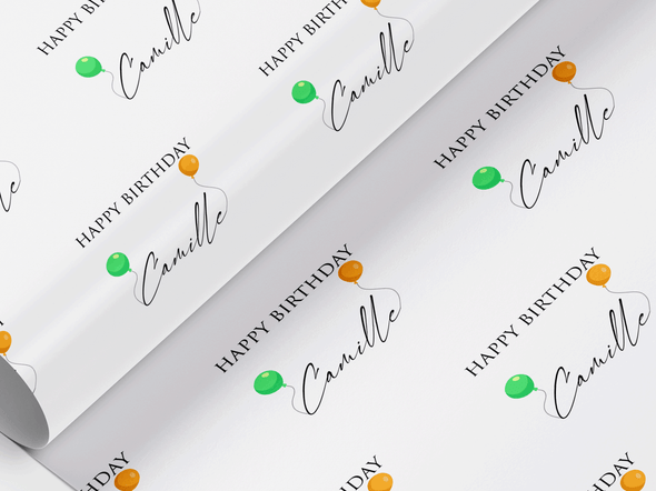 Personalised Birthday Gift Wrap/Wrapping Paper