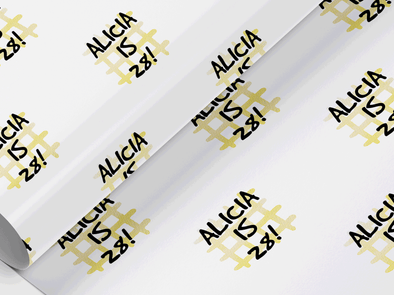 Personalised Birthday Gift Wrap/Wrapping Paper