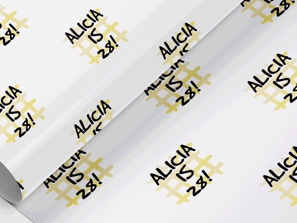 Personalised Birthday Gift Wrap/Wrapping Paper