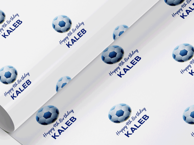 Personalised Birthday sports themed Gift Wrap/Wrapping Paper