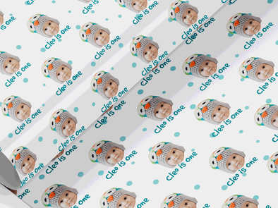 Personalised Birthday Face photo Gift Wrap/Wrapping Paper