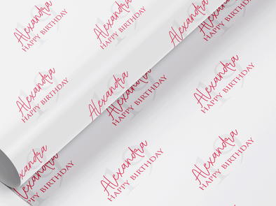 Personalised Birthday Gift Wrap/Wrapping Paper