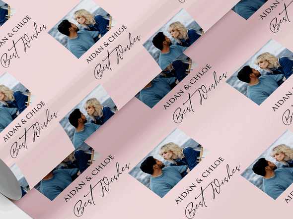 Personalised Wedding Couple photo Gift Wrap/Wrapping Paper