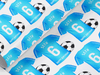 Personalised Birthday soccer themed Gift Wrap/Wrapping Paper