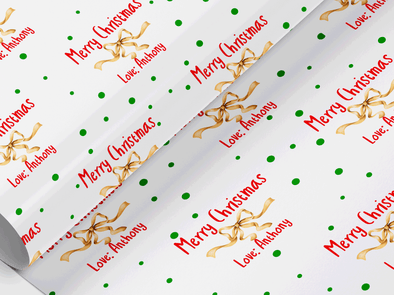 Personalised Christmas Gift Wrap/Wrapping Paper