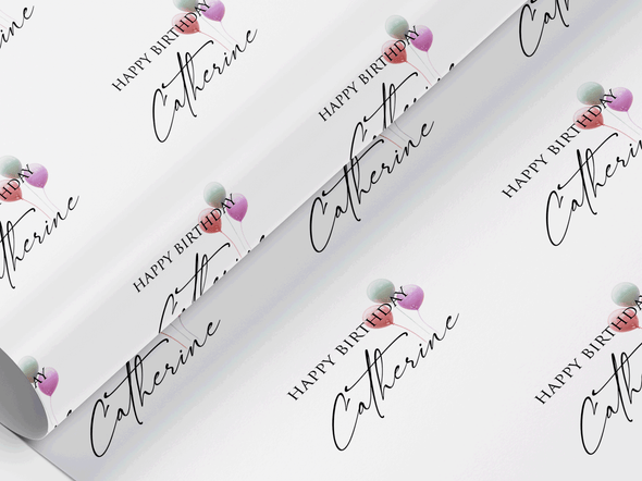Personalised Birthday Gift Wrap/Wrapping Paper