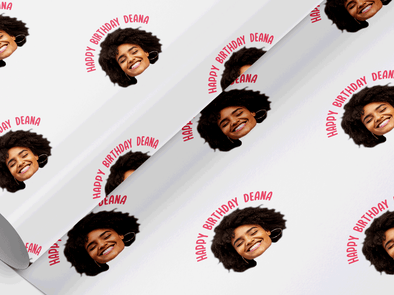 Personalised Birthday Face photo Gift Wrap/Wrapping Paper