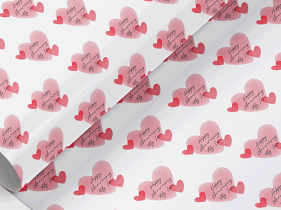 Personalised Anniversary Gift Wrap/Wrapping Paper