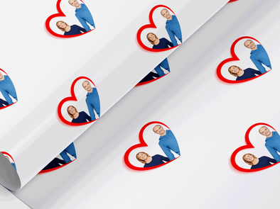 Personalised couple photo Gift Wrap/Wrapping Paper