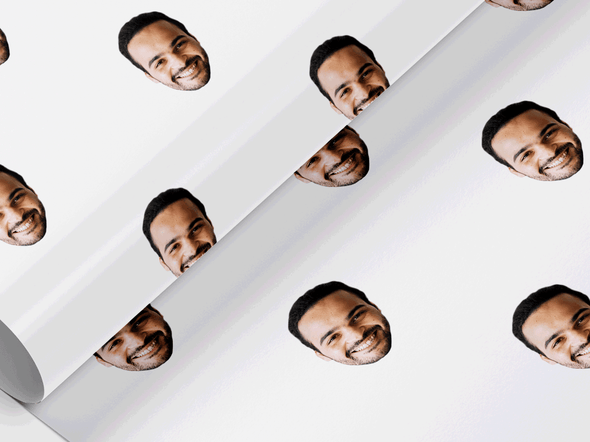 Personalised Birthday Face photo Gift Wrap/Wrapping Paper