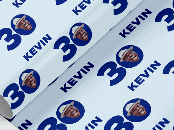 Personalised Birthday photo Gift Wrap/Wrapping Paper