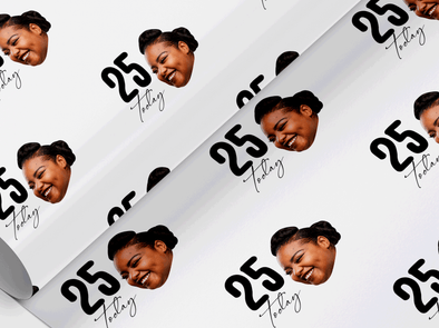 Personalised Birthday Face photo Gift Wrap/Wrapping Paper