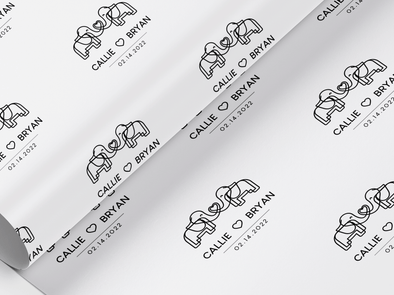 Personalised Wedding Gift Wrap/Wrapping Paper