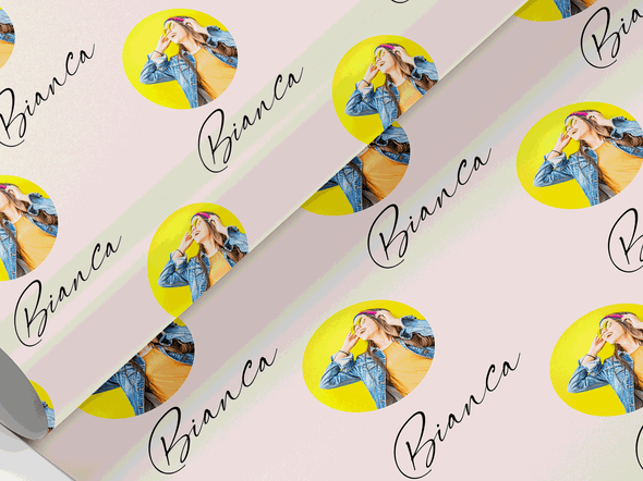 Personalised Birthday Face photo Gift Wrap/Wrapping Paper