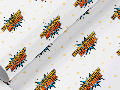 Personalised Kids Birthday Gift Wrap/Wrapping Paper